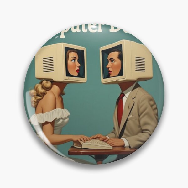 Item preview, Tin Poster: Computer Dating designed and sold by halibutgoatramb.