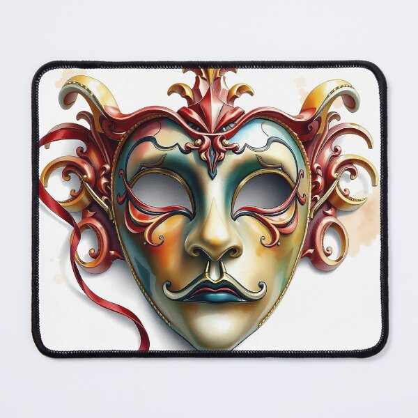 Item preview, Detailed Venetian Mask | Watercolor Style designed and sold by UnhingedBird.