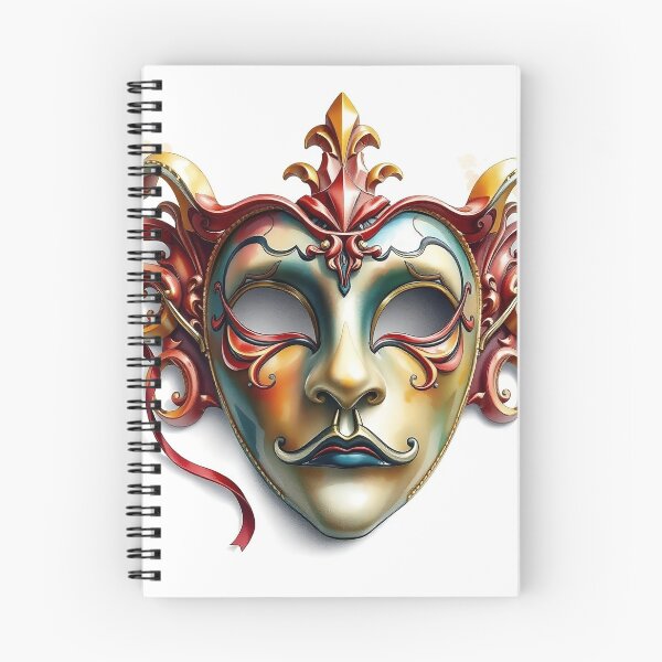 Item preview, Detailed Venetian Mask | Watercolor Style designed and sold by UnhingedBird.