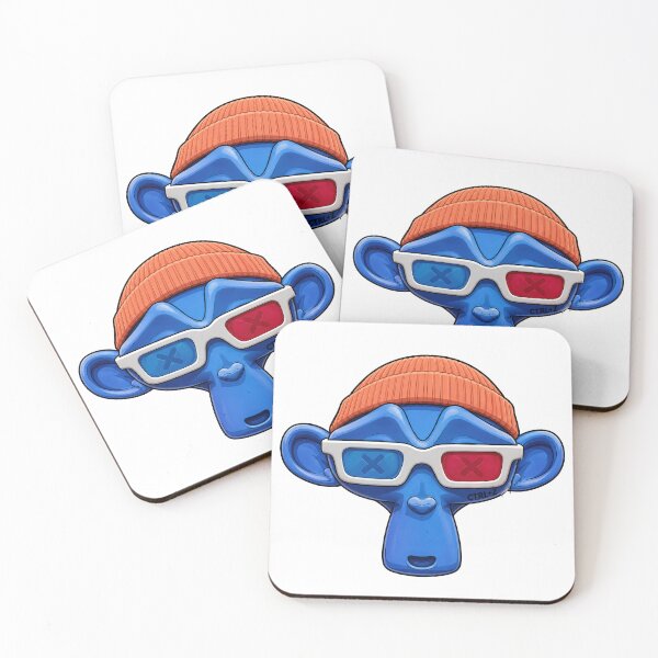 Item preview, 3D Glasses Monkey Artist Mascot designed and sold by 3dskillup.
