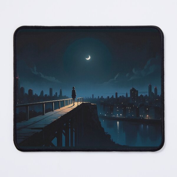 Item preview, Moonlit Solitude Above the City designed and sold by KiraChie.