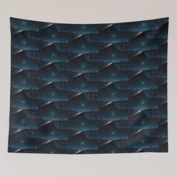 Item preview, Moonlit Solitude Above the City designed and sold by KiraChie.