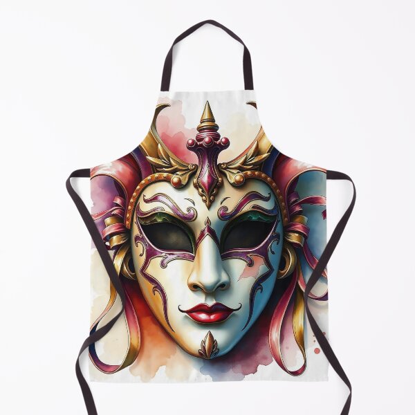 Item preview, Detailed Venetian Mask | Watercolor Style designed and sold by UnhingedBird.