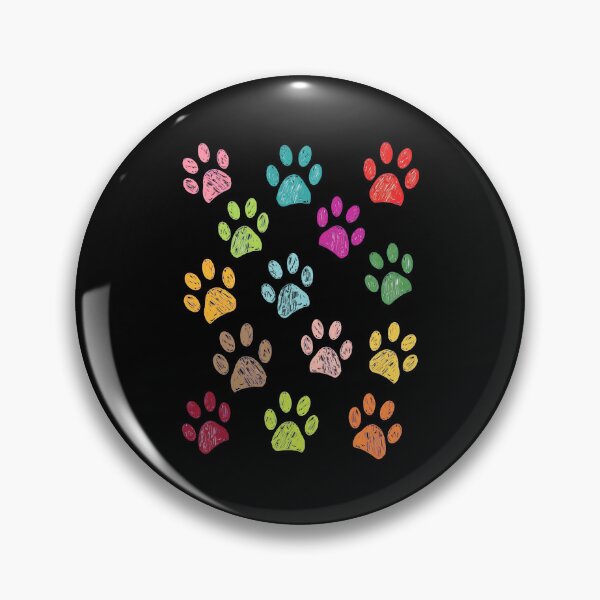 Item preview, Colorful Crayon Paw Prints Pattern designed and sold by OlyvieArt.