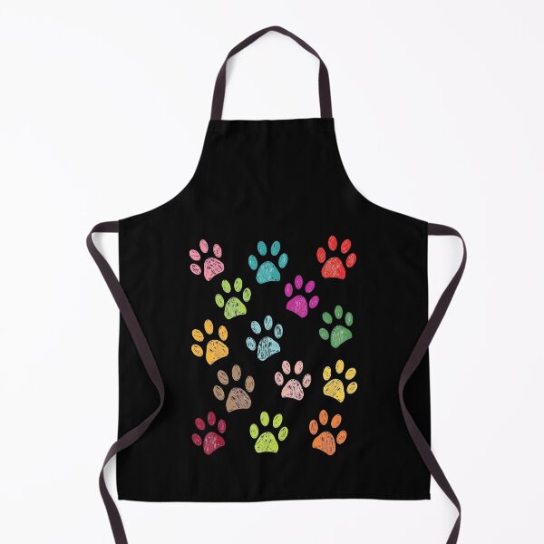 Item preview, Colorful Crayon Paw Prints Pattern designed and sold by OlyvieArt.
