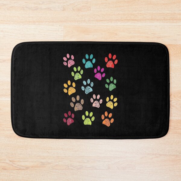 Item preview, Colorful Crayon Paw Prints Pattern designed and sold by OlyvieArt.