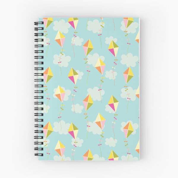 Item preview, Muted Turquoise Kites Pattern – Soft Vintage Sky Design designed and sold by EmeraldeaDesign.