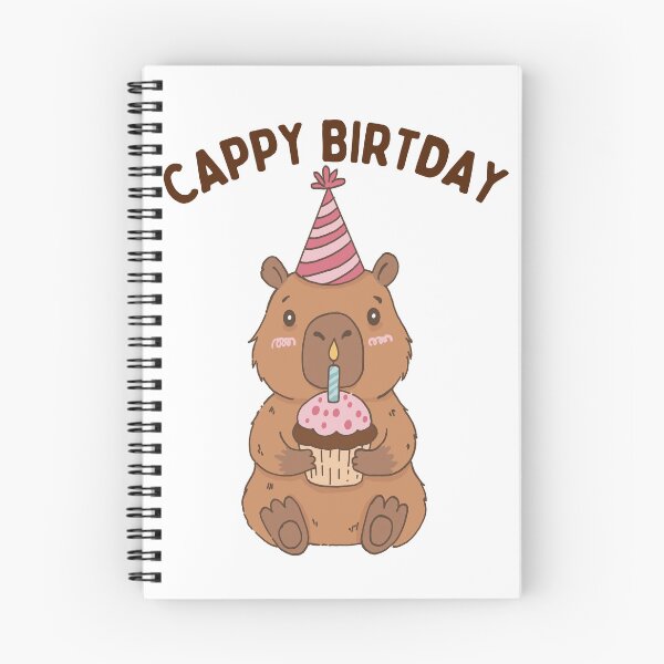 Item preview, Cute Capybara Happy Cappy Birthday designed and sold by thebest-2studio.