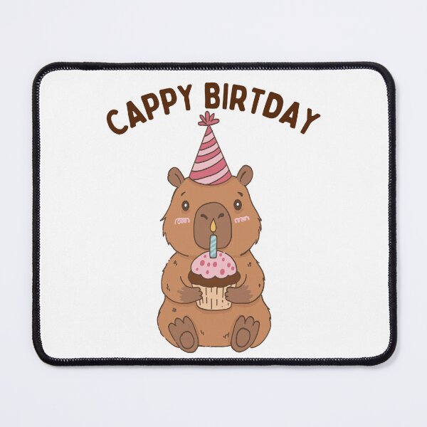 Item preview, Cute Capybara Happy Cappy Birthday designed and sold by thebest-2studio.