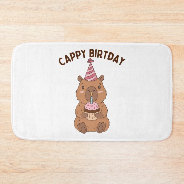 Item preview, Cute Capybara Happy Cappy Birthday designed and sold by thebest-2studio.