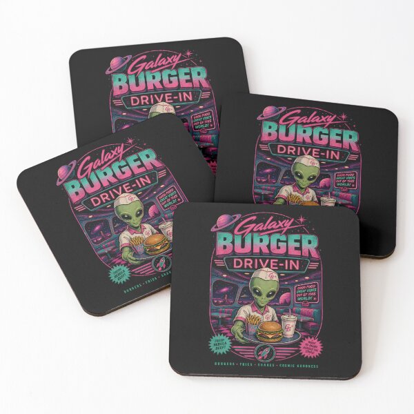 Item preview, Galaxy Burger | Retro Alien Diner designed and sold by CreativePrints3.