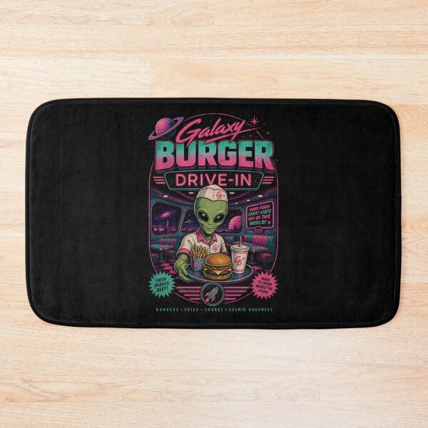 Item preview, Galaxy Burger | Retro Alien Diner designed and sold by CreativePrints3.