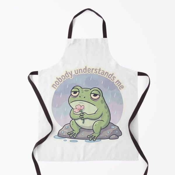 Item preview, Nobody Understands Me – Lonely Sad Frog Sticker designed and sold by Elviqus Shop.