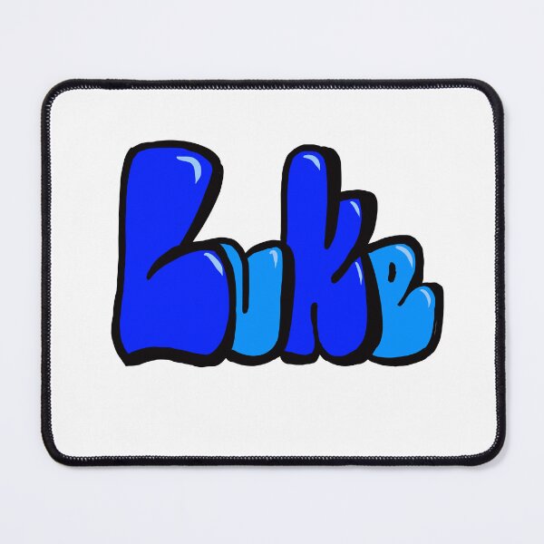Item preview, Luke in Blue bubble letters - The top 10 best Personalized Custom Name gift ideas for boys and men Luke designed and sold by Artonmytee.