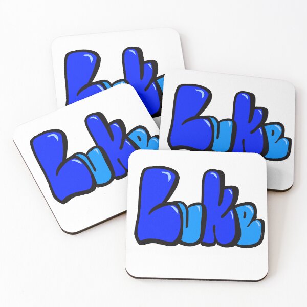 Item preview, Luke in Blue bubble letters - The top 10 best Personalized Custom Name gift ideas for boys and men Luke designed and sold by Artonmytee.