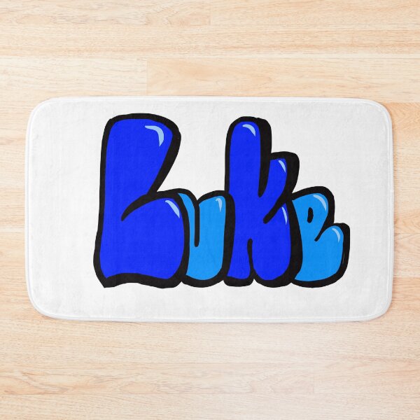 Item preview, Luke in Blue bubble letters - The top 10 best Personalized Custom Name gift ideas for boys and men Luke designed and sold by Artonmytee.