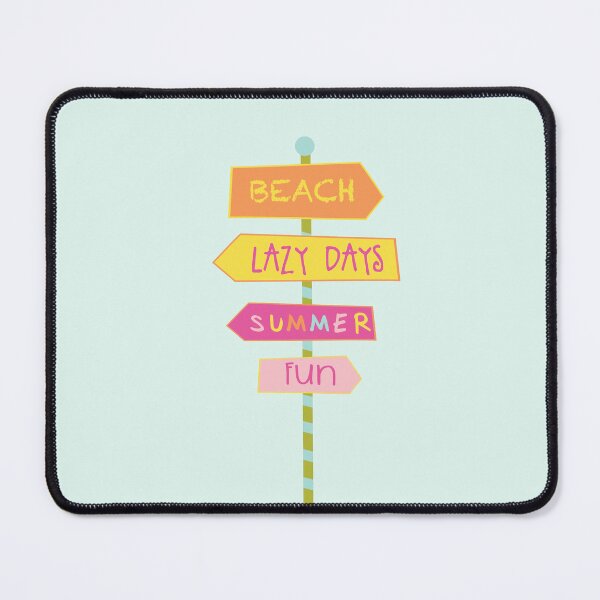 Item preview, Beach Lazy Days Road Sign Cutout – Fun Summer Cheer Typography Design designed and sold by EmeraldeaDesign.