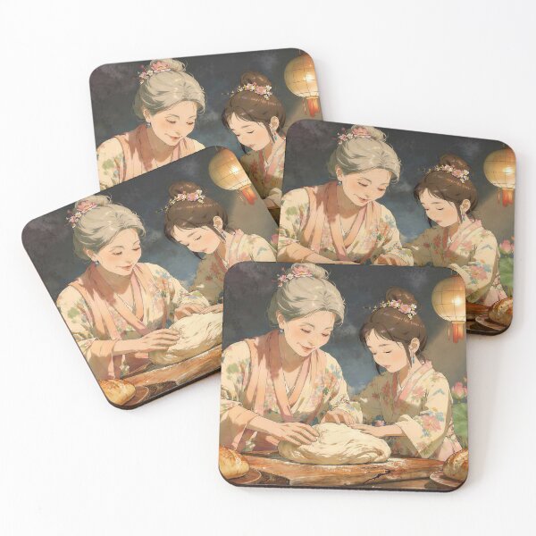 Item preview, Mom and Daughter Baking Bread designed and sold by M-Y-A-R-T-.