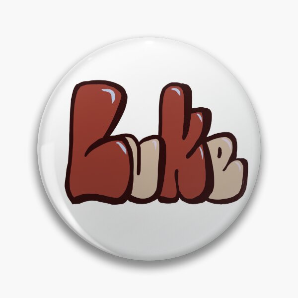 Item preview, Luke in earthy Red bubble letters - The top 10 best Personalized Custom Name gift ideas for boys and men Luke designed and sold by Artonmytee.