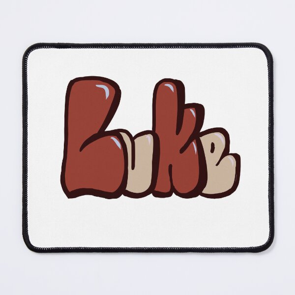 Item preview, Luke in earthy Red bubble letters - The top 10 best Personalized Custom Name gift ideas for boys and men Luke designed and sold by Artonmytee.