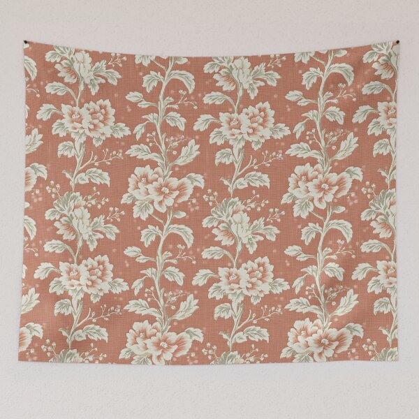 Item preview, Soft Jacobean Flower  - Flower Garden Pattern   - Housewarming Gifts designed and sold by RoyalStarsPatts.