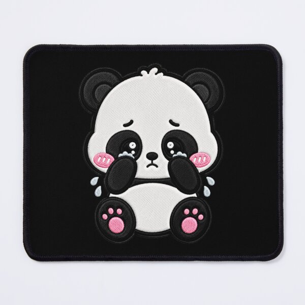 Item preview, Kawaii Crying Panda Embroidery Patch Cute Chibi Animal designed and sold by ColorSplash123.
