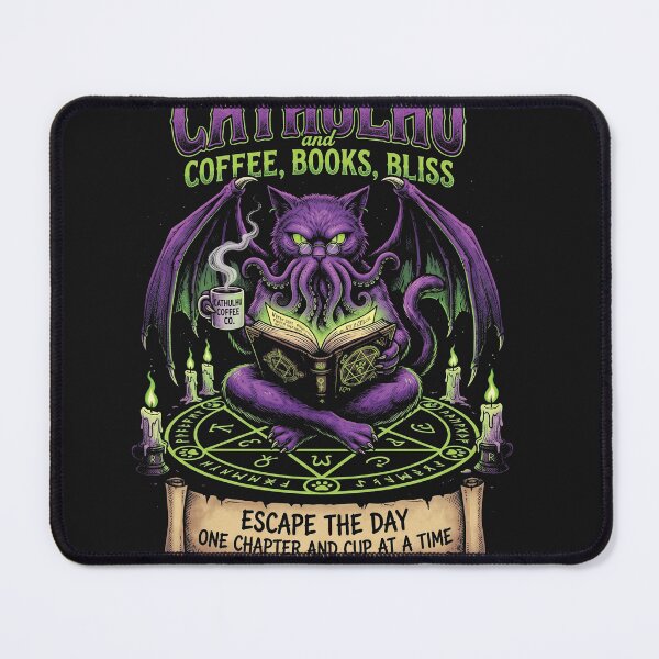 Item preview, Cathulhu Coffee and Books designed and sold by AdyKurniawan.