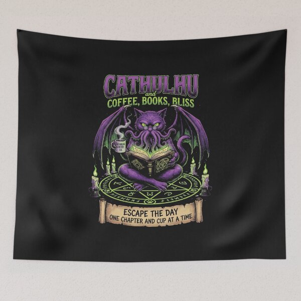 Item preview, Cathulhu Coffee and Books designed and sold by AdyKurniawan.