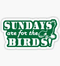Sundays are for the Birds Eagles Watching Throwback Sticker