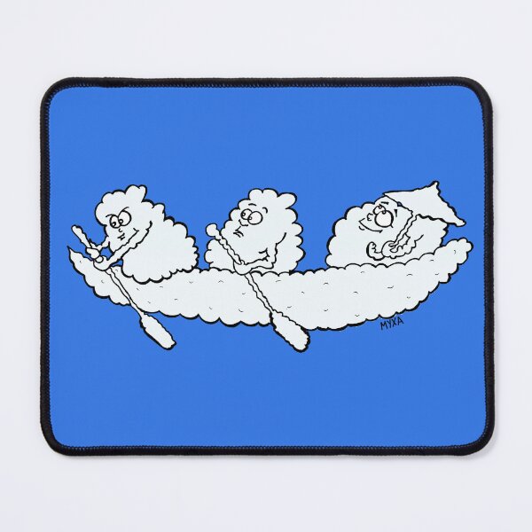 Item preview, Sky Teamwork – Funny Rowing Clouds Illustration designed and sold by MyxaART.