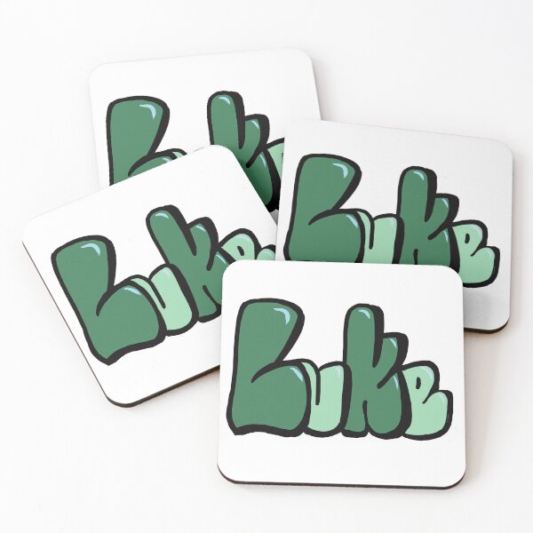 Item preview, Luke in earthy Green bubble letters - The top 10 best Personalized Custom Name gift ideas for boys and men Luke designed and sold by Artonmytee.