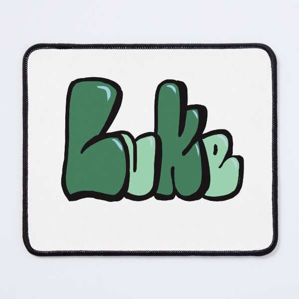 Item preview, Luke in earthy Green bubble letters - The top 10 best Personalized Custom Name gift ideas for boys and men Luke designed and sold by Artonmytee.