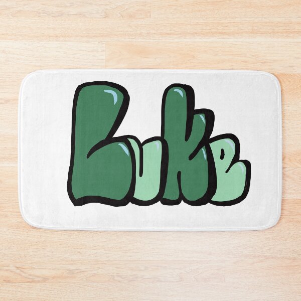 Item preview, Luke in earthy Green bubble letters - The top 10 best Personalized Custom Name gift ideas for boys and men Luke designed and sold by Artonmytee.