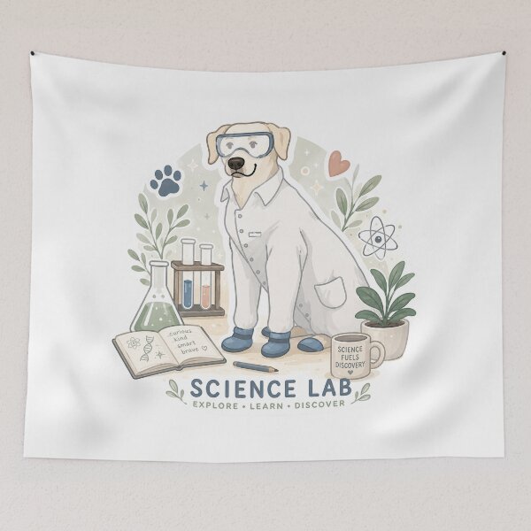 Item preview, Science lab, lab dog, science dog designed and sold by labstud.