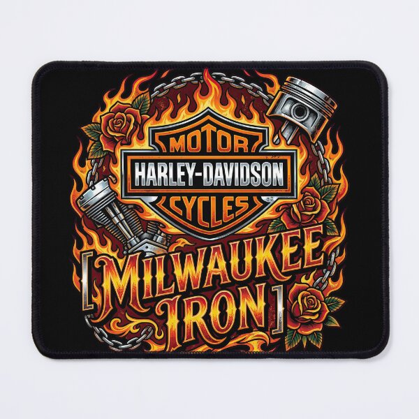 Item preview, Milwaukee Iron Harley Davidson Bold Motorcycle Spirit Artwork designed and sold by enzoade.