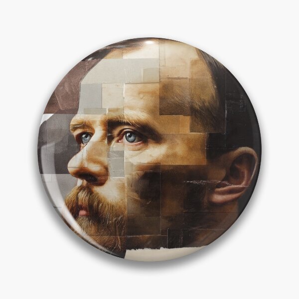 Item preview, Dostoevsky – Literary Collage Portrait Art Print | Russian Literature Philosophy Poster designed and sold by OzzFrequency.