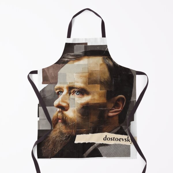 Item preview, Dostoevsky – Literary Collage Portrait Art Print | Russian Literature Philosophy Poster designed and sold by OzzFrequency.