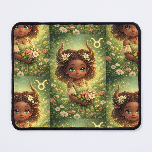 Item preview, Lil Taurus Zodiac Kid ♉ Cute Black Zodiac Earth Sign Art designed and sold by Bonitivity Zodiacs.