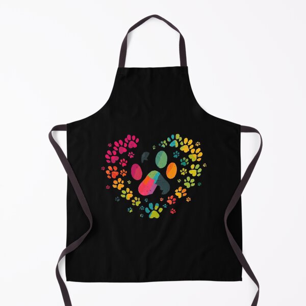 Item preview, Heart Paw Print Rainbow Collage Pet Lover Gift designed and sold by OlyvieArt.
