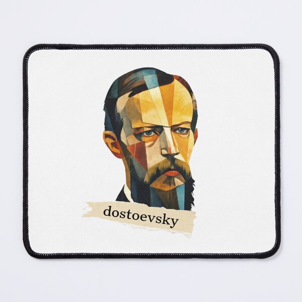Item preview, Dostoevsky – Literary Collage Portrait Art Print | Russian Literature Philosophy Poster designed and sold by OzzFrequency.