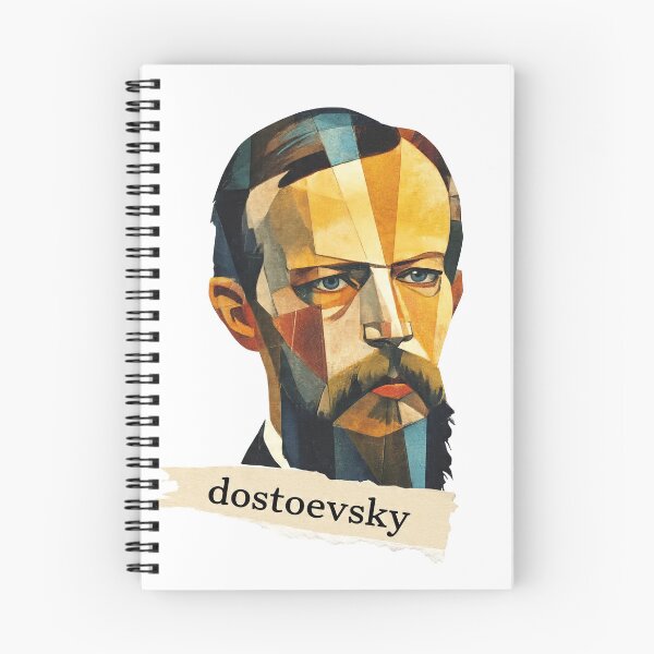 Item preview, Dostoevsky – Literary Collage Portrait Art Print | Russian Literature Philosophy Poster designed and sold by OzzFrequency.