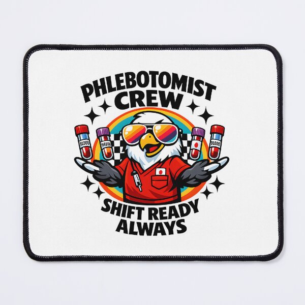 Item preview, Cool Bird Phlebotomist Crew Meme Retro Sunglasses Medical Tech Sticker | National Phlebotomist Recognition Week Gift designed and sold by ClinicalHubs.