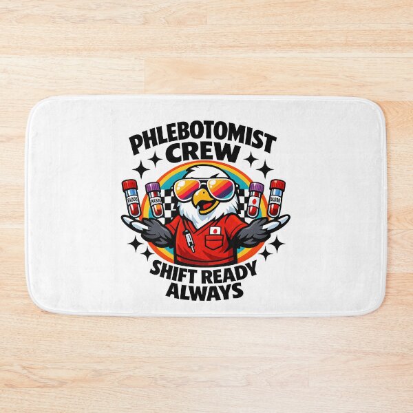 Item preview, Cool Bird Phlebotomist Crew Meme Retro Sunglasses Medical Tech Sticker | National Phlebotomist Recognition Week Gift designed and sold by ClinicalHubs.