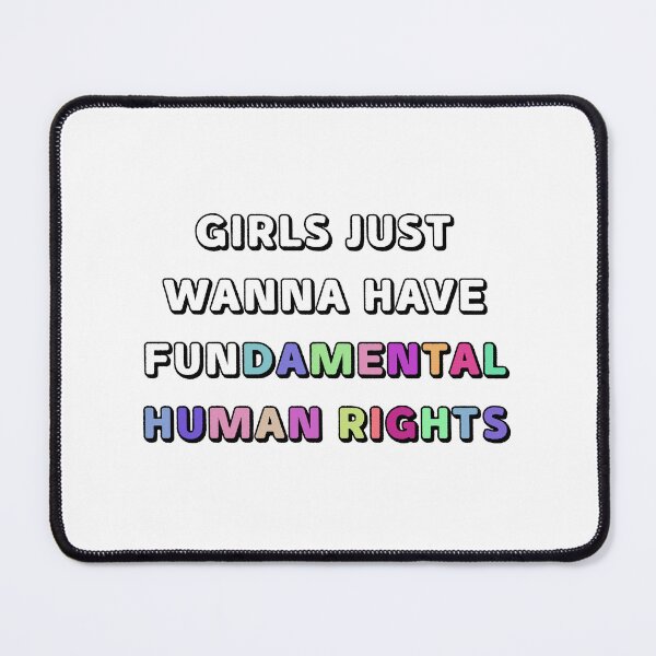Item preview, Girls Just Wanna Have Fundamental Human Rights – Feminist Statement Design designed and sold by klebtgut.