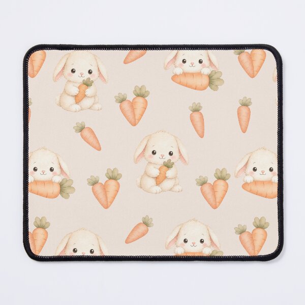Item preview, Bunny and Carrot Cottagecore Pattern designed and sold by Aoei08.