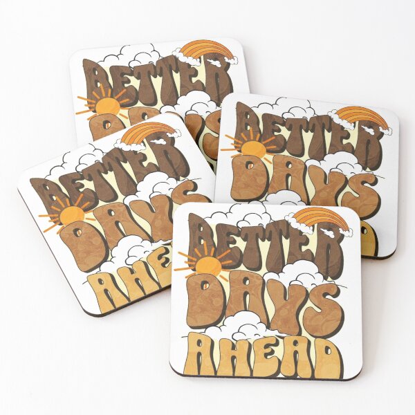 Item preview, Better Days Ahead Retro Aesthetic Typography Design designed and sold by The craft.