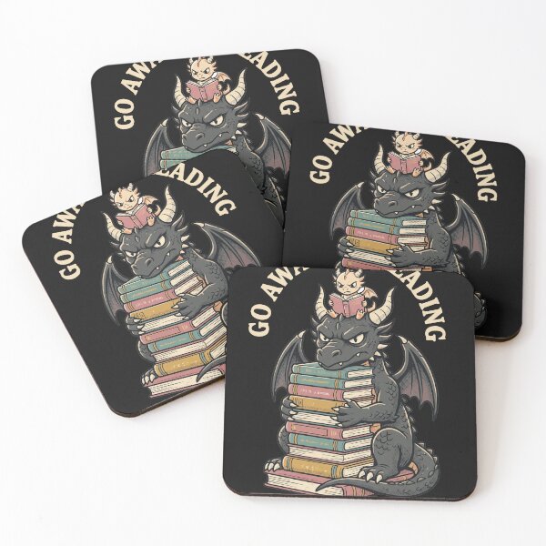 Item preview, Go Away I'm Reading Dragon designed and sold by AdyKurniawan.