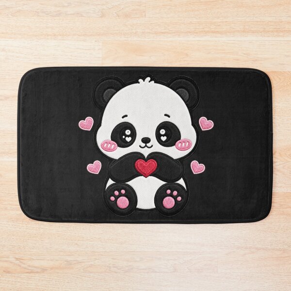 Item preview, Kawaii Panda Love Embroidery Patch Cute Chibi Animal designed and sold by ColorSplash123.