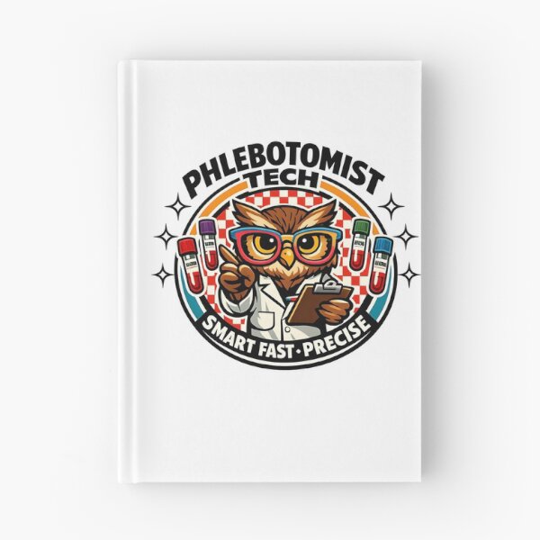 Item preview, Cool Retro Owl Phlebotomist Tech Sunglasses Checkered Badge | Smart Fast Precise | Phlebotomists Recognition Week & Lab Week designed and sold by ClinicalHubs.