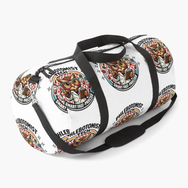 Item preview, Cool Retro Owl Phlebotomist Tech Sunglasses Checkered Badge | Smart Fast Precise | Phlebotomists Recognition Week & Lab Week designed and sold by ClinicalHubs.